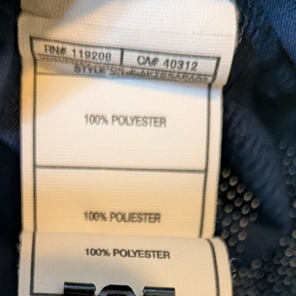 Adidas Michigan Wolverines Polo Shirt Men Navy Yellow ClimaCool Short Sleeve M - Picture 5 of 5